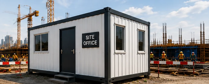 Container house for construction site office